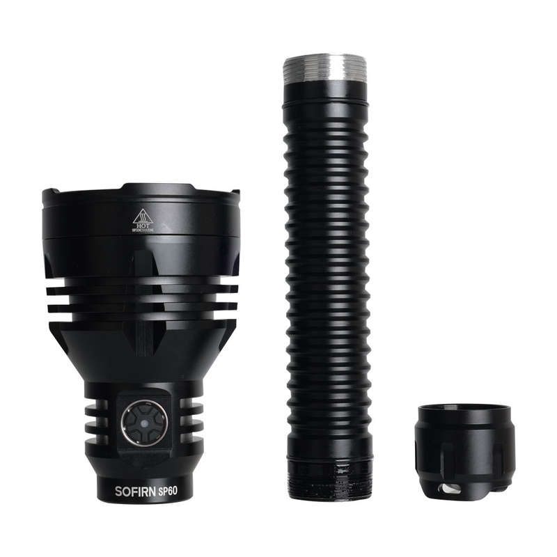 Sofirn SP60 6800 Lumen 915m Throw Rechargeable Flashlight with 21700 Batteries