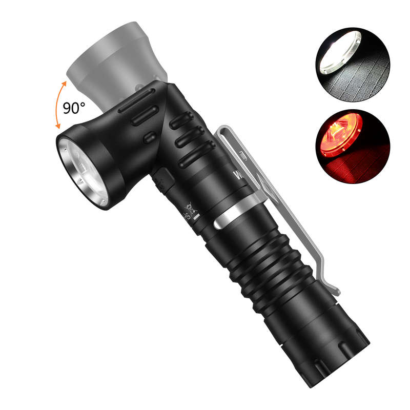 Wurkkos HD11 90° Folding EDC Flashlight - 1800 Lumens, 253m Throw