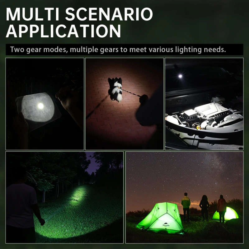 Wurkkos TS12 1350 Lumen 473m Throw Rechargeable Flashlight with 14500 Battery