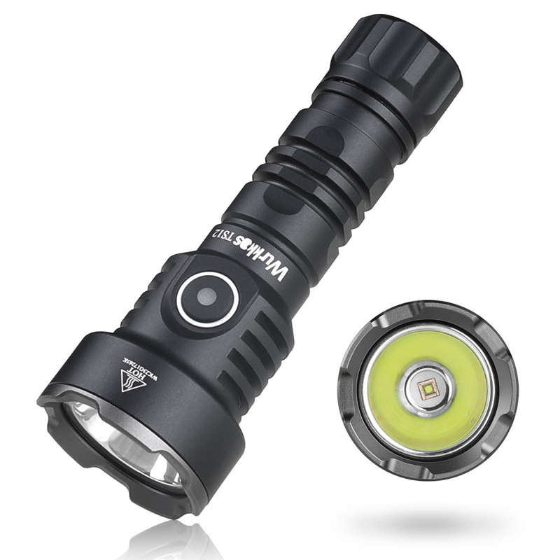 Wurkkos TS12 1350 Lumen 473m Throw Rechargeable Flashlight with 14500 Battery