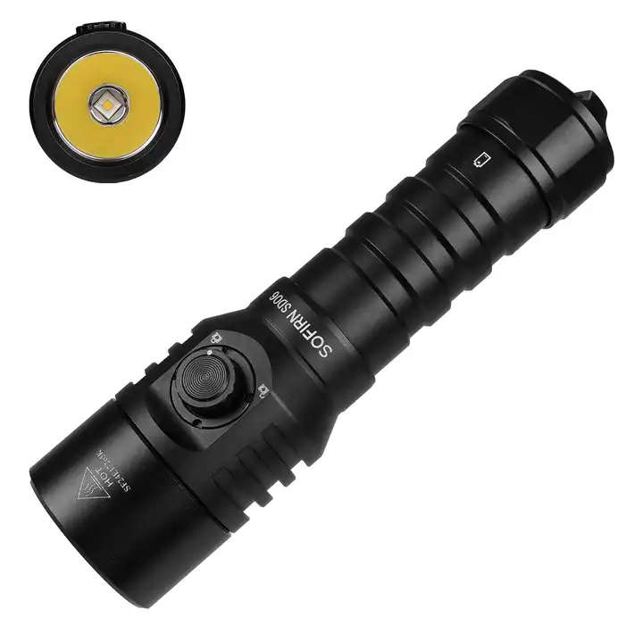 Sofirn SD06 3200 Lumen 472m Throw Rechargeable Diving Flashlight with 21700 Battery