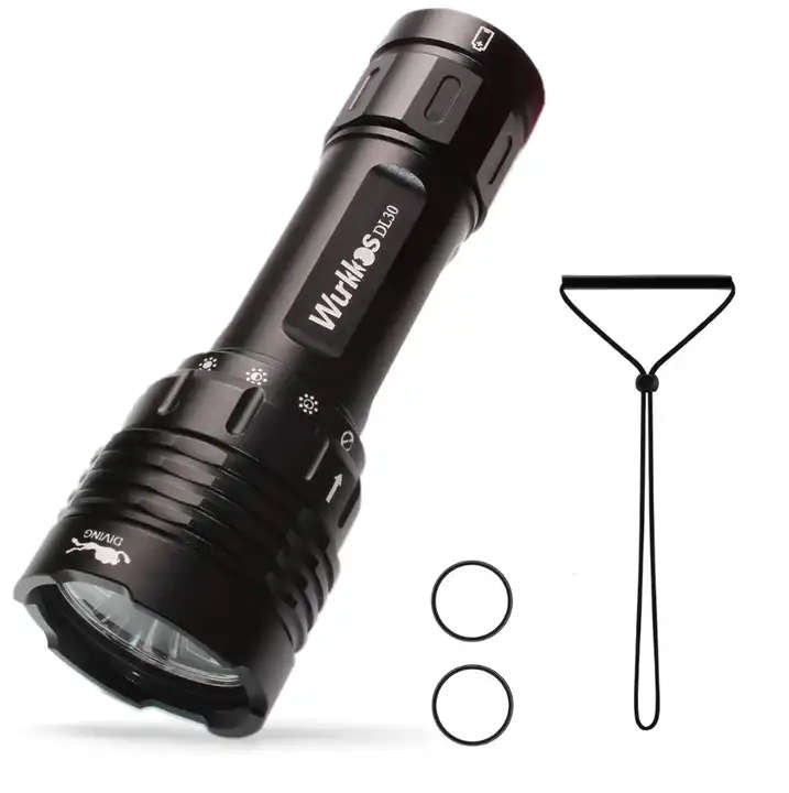 Wurkkos DL30 3600 Lumen 219m Throw Rechargeable Diving Flashlight with 21700 Battery
