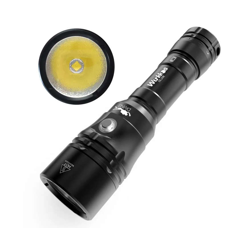 Wurkkos DL20R 3200 Lumen 249m Throw Rechargeable Diving Flashlight with 18650 Battery