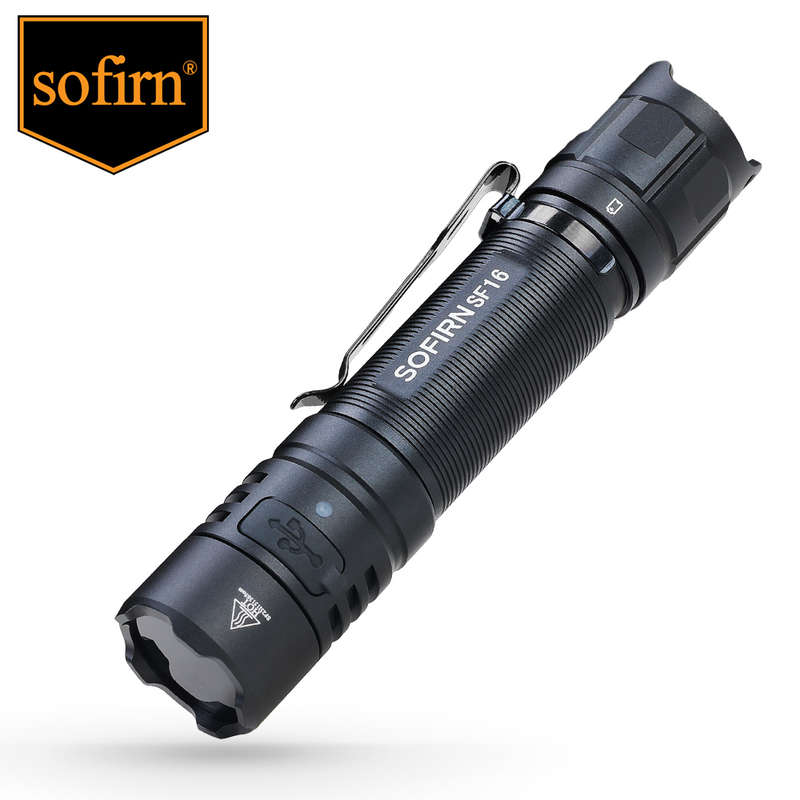 Sofirn SF16UV 365nm UV 10m Throw Rechargeable Flashlight with 18650 Battery
