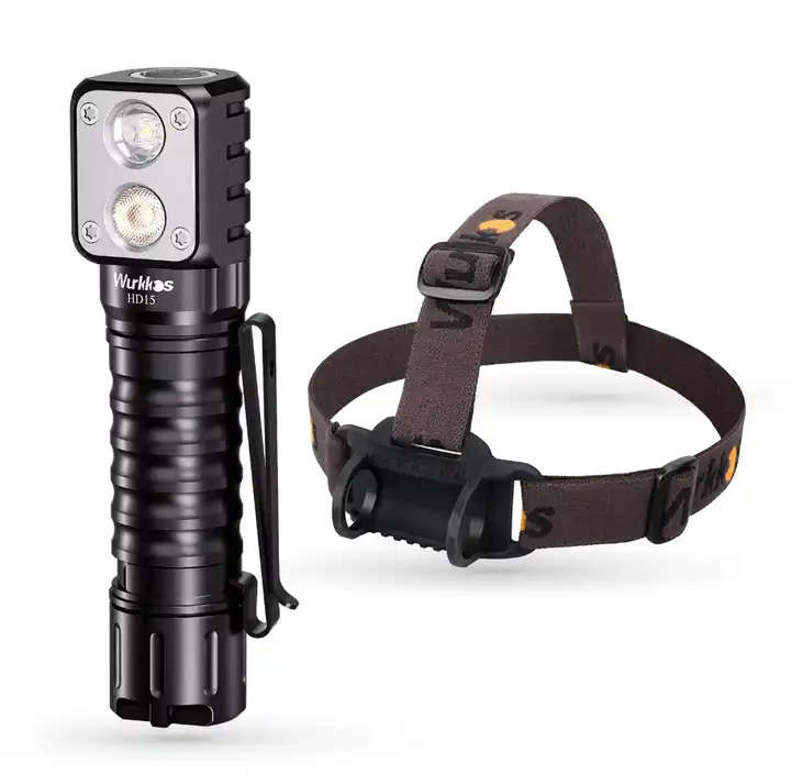 Wurkkos HD15R 2000 Lumen 151m Throw Rechargeable Headlamp with 18650 Battery