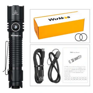 Wurkkos TD05 1800 Lumen 373m Throw Rechargeable Tactical Flashlight with 18650 Battery