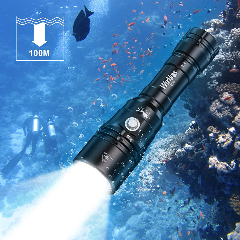 Wurkkos DL20R 3200 Lumen 249m Throw Rechargeable Diving Flashlight with 18650 Battery