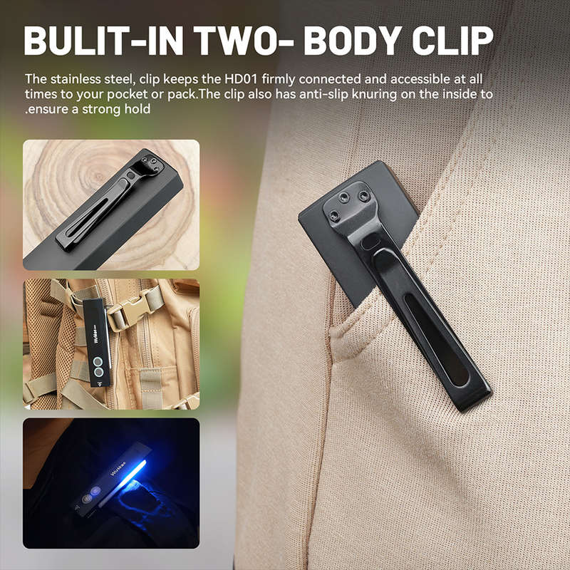 Wurkkos HD01 1200 Lumen 157m Throw Rechargeable EDC Flashlight with Built-in Battery