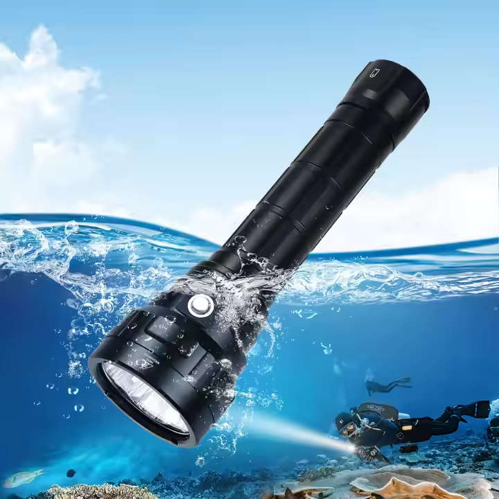Wurkkos DL40 5000 Lumen 400m Throw Rechargeable Diving Flashlight with 2x 26650