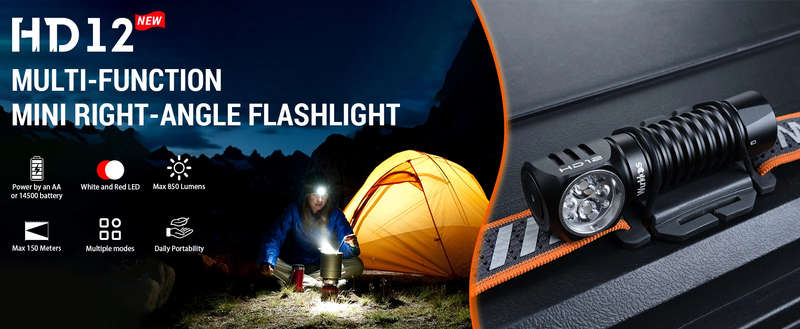 Sofirn HD12 850 Lumen 105m Throw Rechargeable Headlamp with 14500 Battery