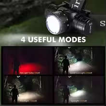 Sofirn HS21 2200 Lumen 230m Throw Rechargeable Headlamp with 18650 Battery