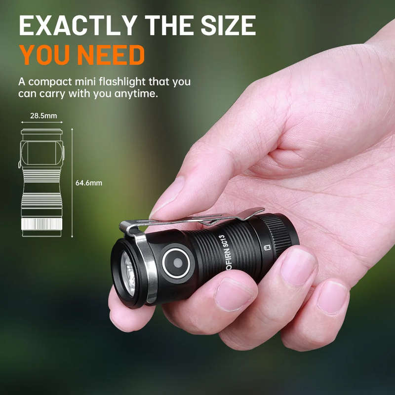 Sofirn SC13 1300 Lumen 217m Throw Rechargeable EDC Keychain Flashlight