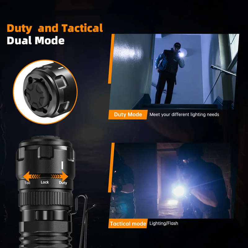 Sofirn SK1 1300 Lumen 350m Throw Rechargeable Tactical Flashlight with 18650 Battery