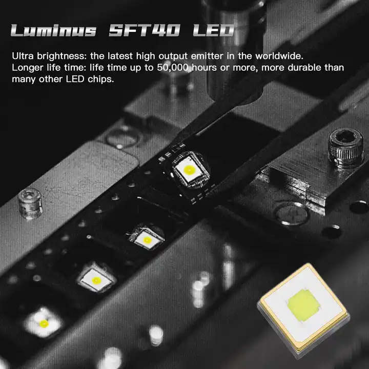 Wurkkos TD01 2200 Lumen 1039m Throw Rechargeable Tactical Flashlight with 21700 Battery
