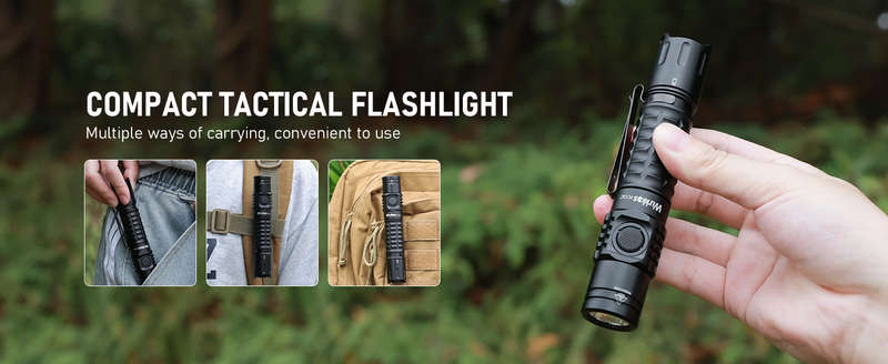 Wurkkos FC12C 2000 Lumen 345m Throw Rechargeable Flashlight with 18650 Battery