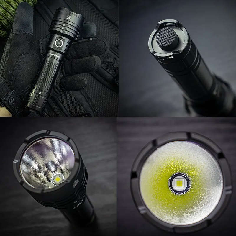 Sofirn C8L 3100 Lumen 531m Throw Rechargeable Flashlight with 21700 Battery