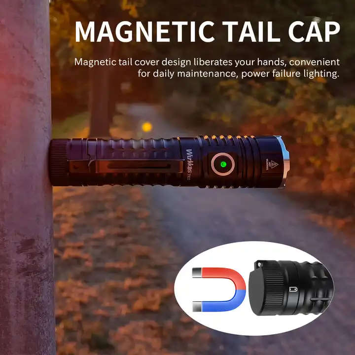 Wurkkos TS22 4500 Lumen 191m Throw Rechargeable Flashlight with 21700 Battery