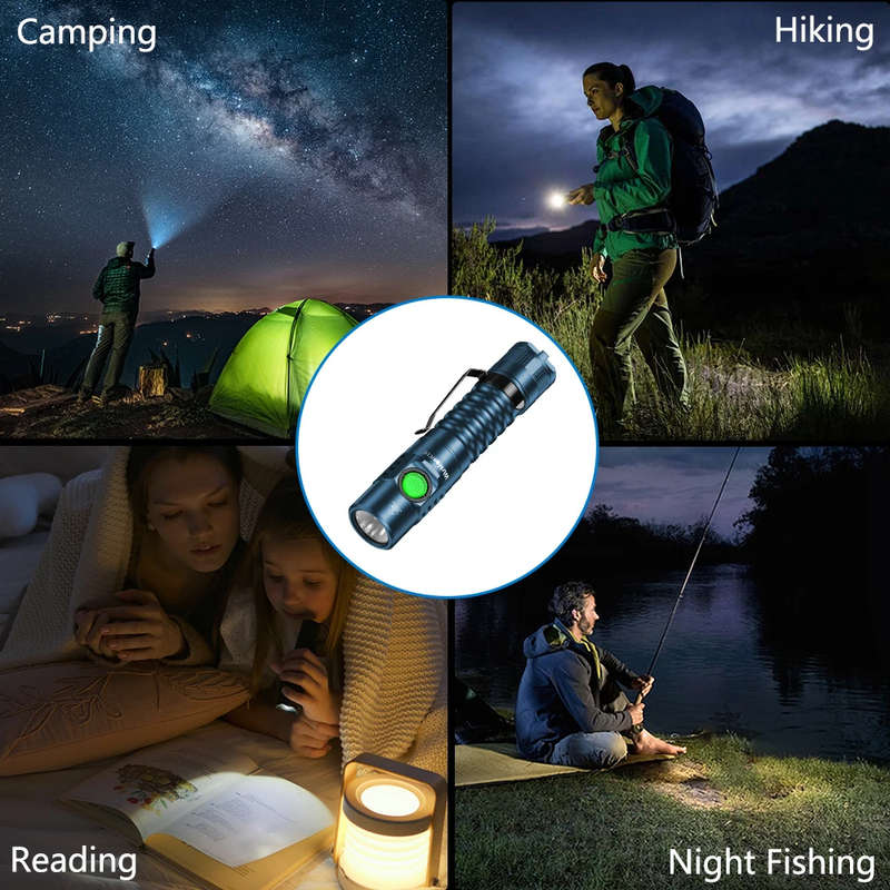 Wurkkos FC11C 1200 Lumen 155m Throw Rechargeable Flashlight with 18650 Battery