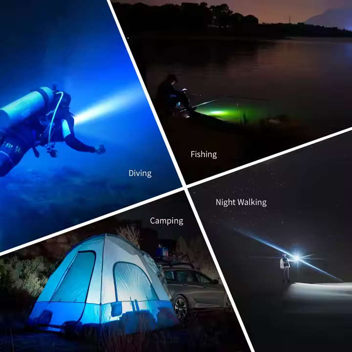 Wurkkos DL40 5000 Lumen 400m Throw Rechargeable Diving Flashlight with 2x 26650