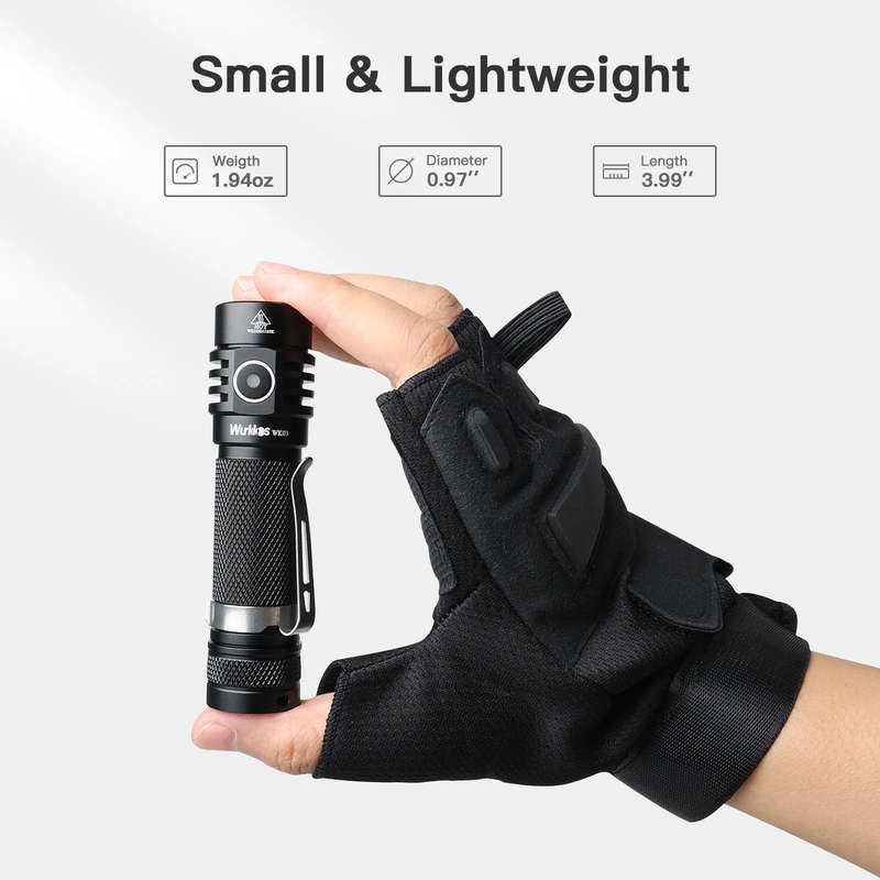 Wurkkos WK03 1800 Lumen 217m Throw Rechargeable EDC Flashlight