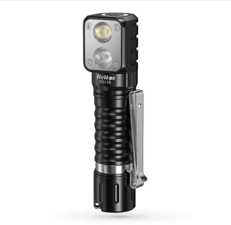 Wurkkos HD15R 2000 Lumen 151m Throw Rechargeable Headlamp with 18650 Battery