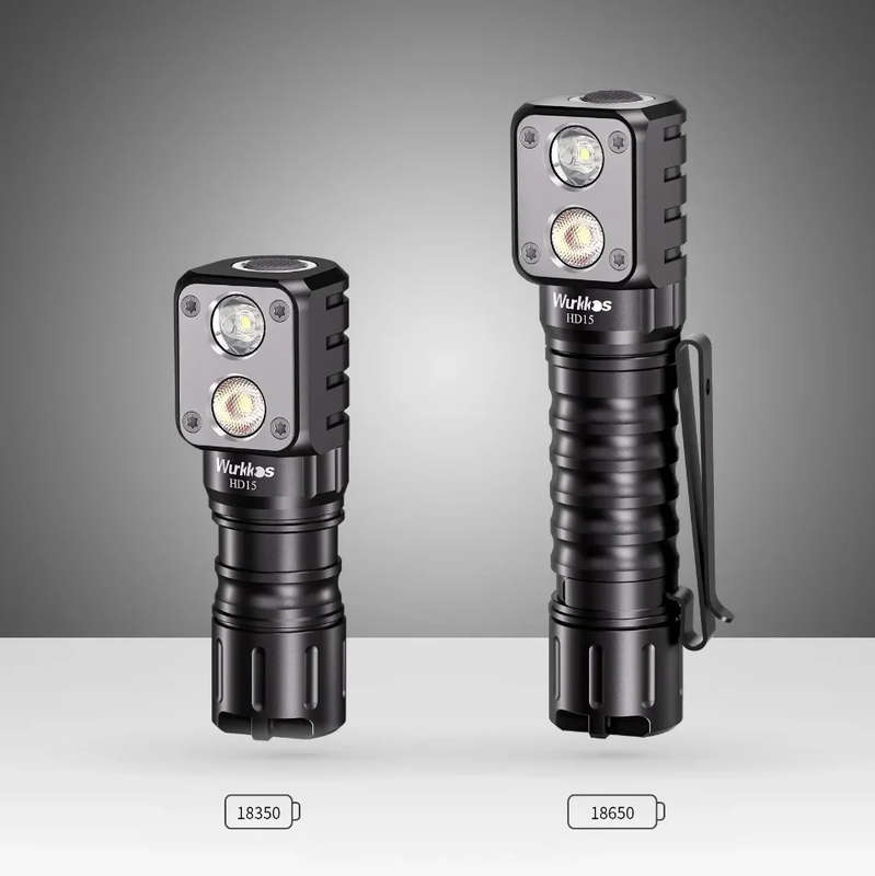 Wurkkos HD15R 2000 Lumen 151m Throw Rechargeable Headlamp with 18650 Battery