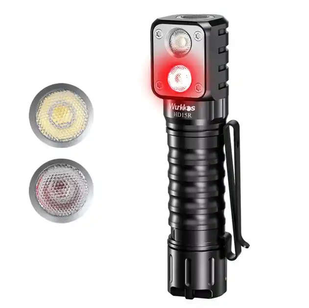 Wurkkos HD15R 2000 Lumen 151m Throw Rechargeable Headlamp with 18650 Battery