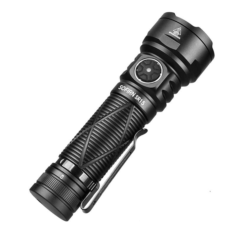 Sofirn SR15 4500 Lumen 510m Throw Rechargeable Flashlight with 21700 Battery