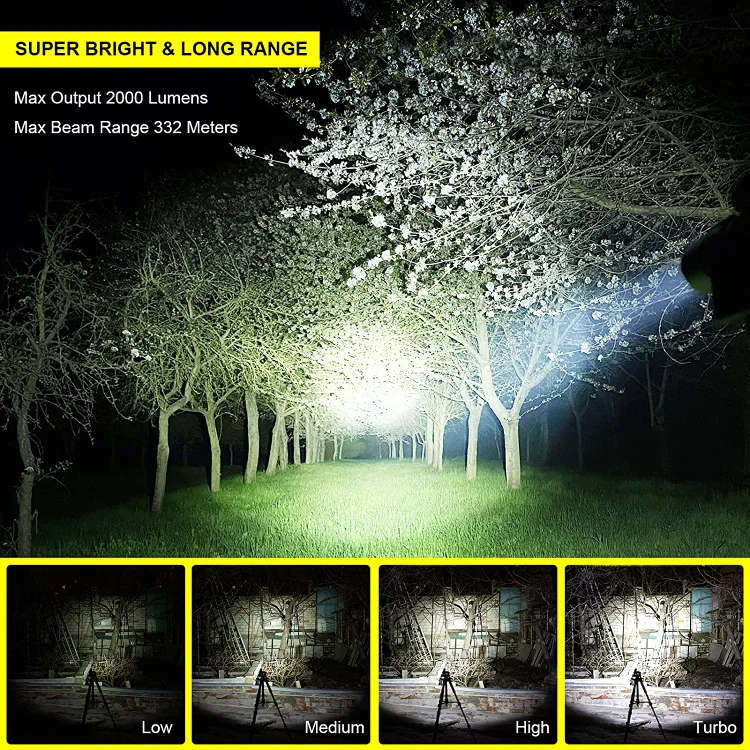 Sofirn SP35 2000 Lumen 332m Throw Rechargeable Flashlight with 21700 Battery