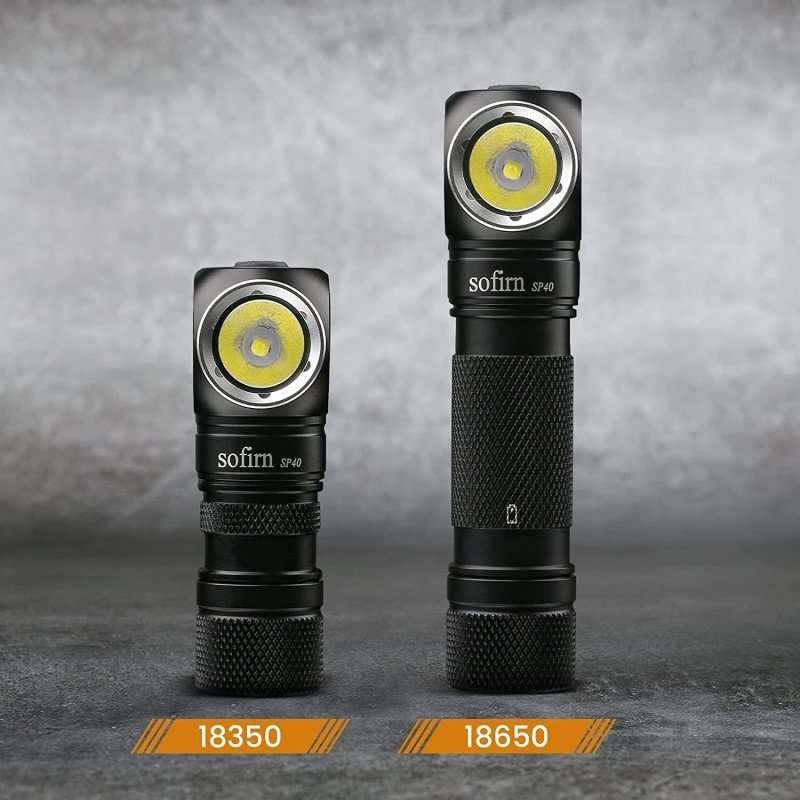 Sofirn SP40 1200 Lumen 136m Throw Rechargeable Headlamp with 18650 Battery