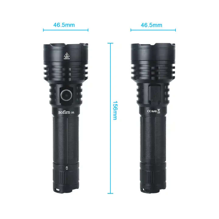 Sofirn C8L 3100 Lumen 531m Throw Rechargeable Flashlight with 21700 Battery