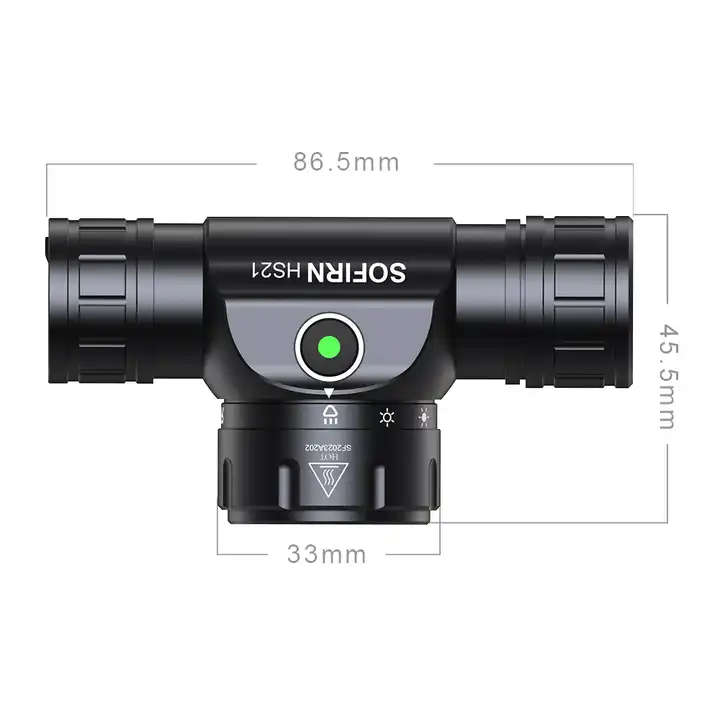 Sofirn HS21 2200 Lumen 230m Throw Rechargeable Headlamp with 18650 Battery