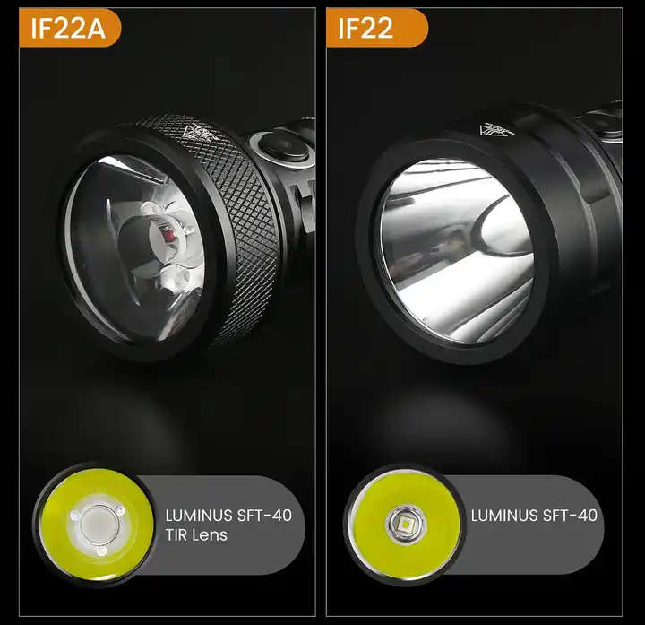 Sofirn IF22A 2100 Lumen 697m Throw Rechargeable Flashlight with 21700 Battery