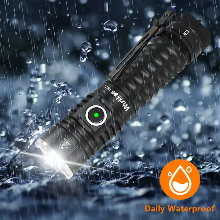 Wurkkos TS22 4500 Lumen 191m Throw Rechargeable Flashlight with 21700 Battery