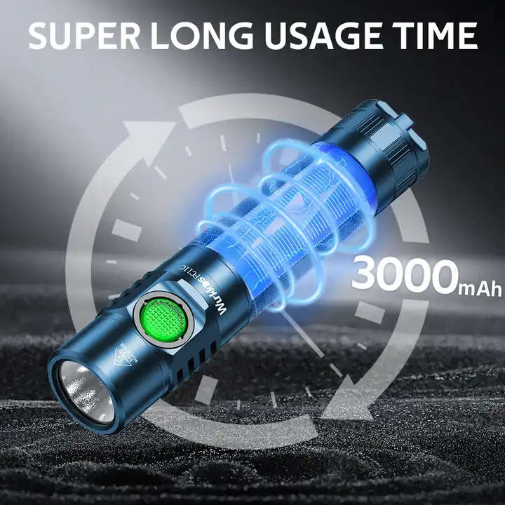 Wurkkos FC11C 1200 Lumen 155m Throw Rechargeable Flashlight with 18650 Battery