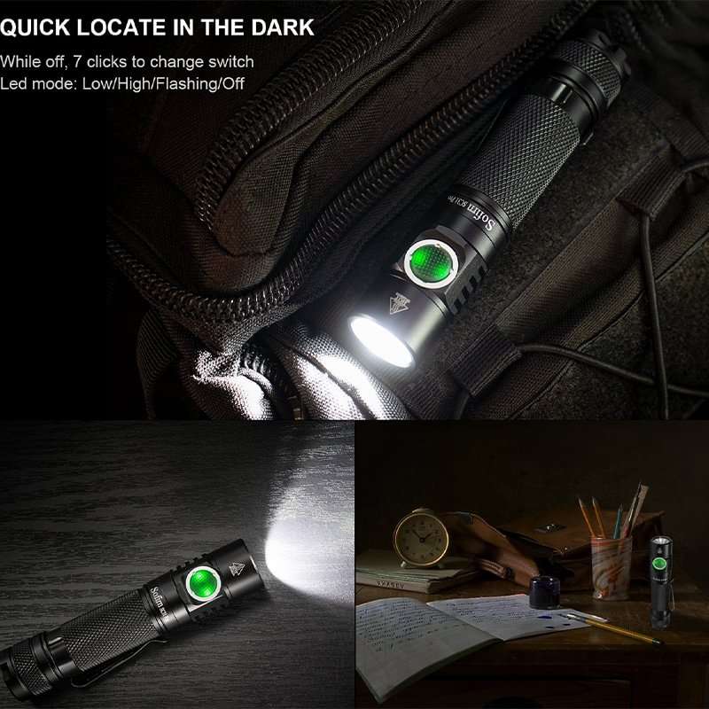 Sofirn SC31 Pro 2000 Lumen 255m Throw Rechargeable Flashlight with 18650 Battery