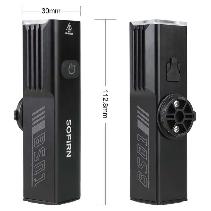 Sofirn BS01 2000 Lumen 277m Throw Rechargeable Bike Light with 21700 Battery and Powerbank