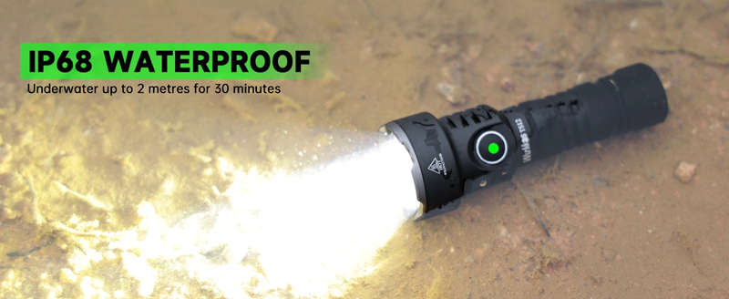 Wurkkos TS12 1350 Lumen 473m Throw Rechargeable Flashlight with 14500 Battery