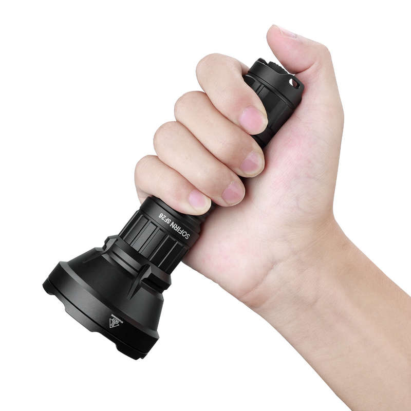 Sofirn SF26 2000 Lumen 964m Throw Rechargeable Tactical Flashlight with 21700 Battery