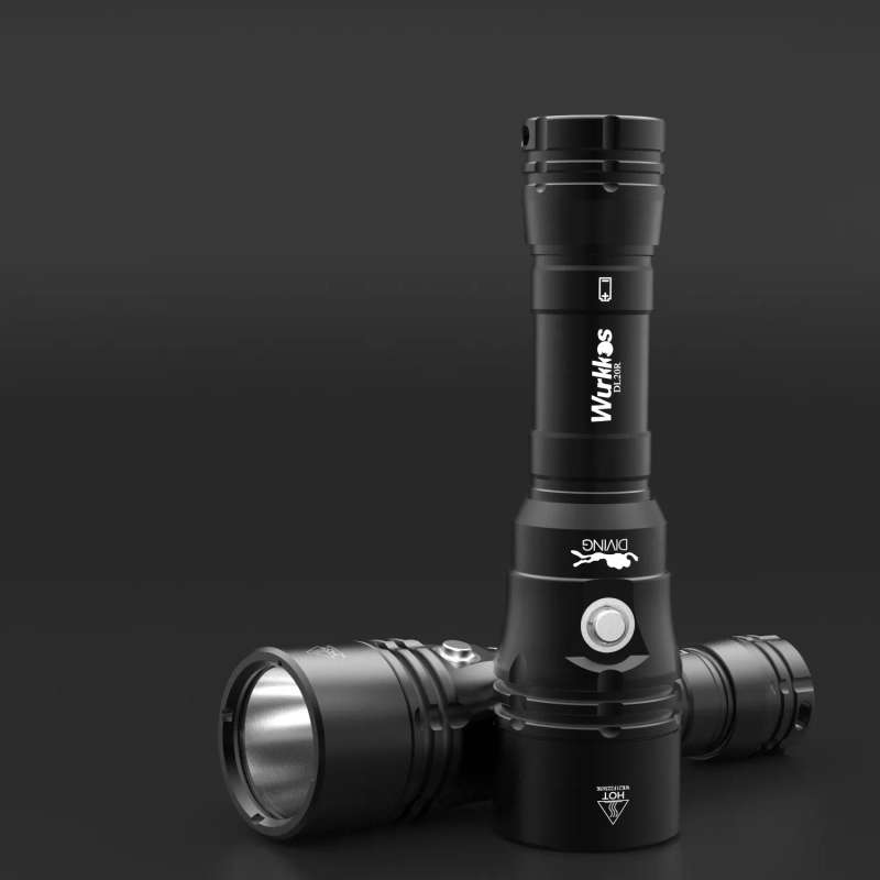 Wurkkos DL20R 3200 Lumen 249m Throw Rechargeable Diving Flashlight with 18650 Battery