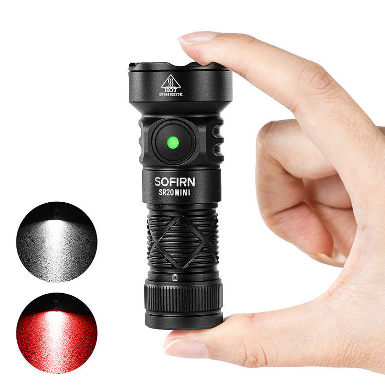 Sofirn SR20 Mini 1200 Lumen 142m Throw Rechargeable EDC Flashlight