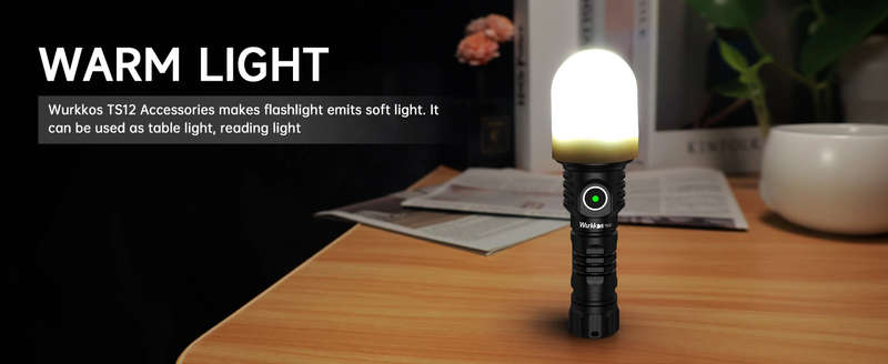 Wurkkos TS12 1350 Lumen 473m Throw Rechargeable Flashlight with 14500 Battery