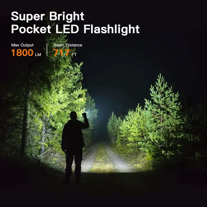 Wurkkos WK03 1800 Lumen 217m Throw Rechargeable EDC Flashlight