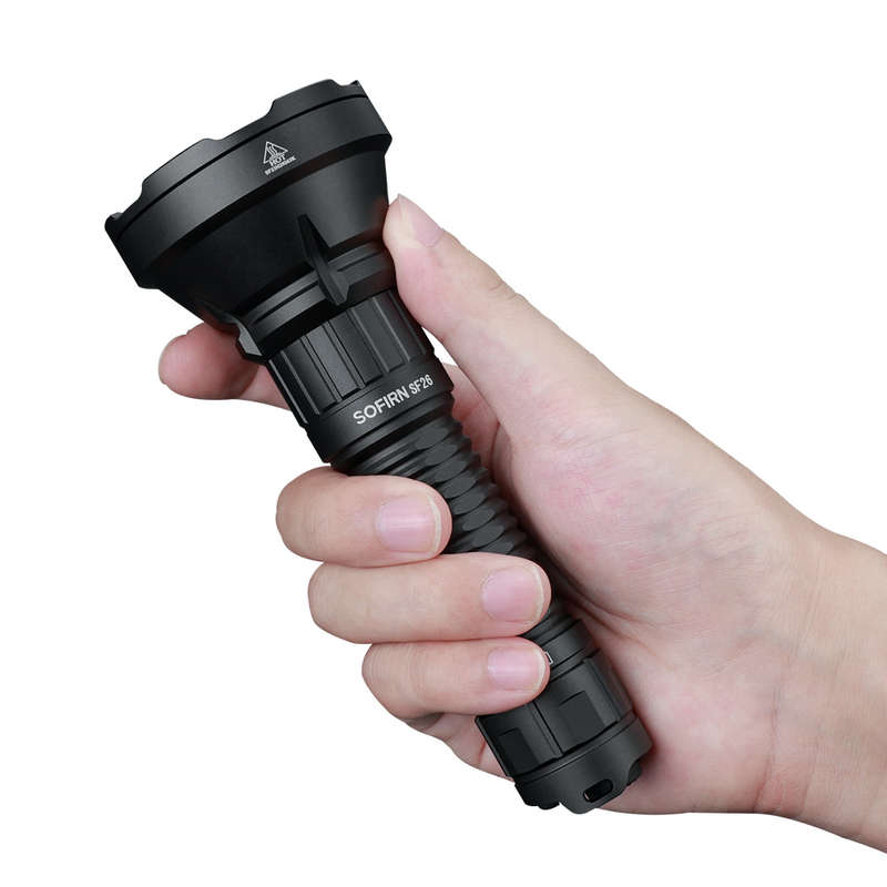 Sofirn SF26 2000 Lumen 964m Throw Rechargeable Tactical Flashlight with 21700 Battery