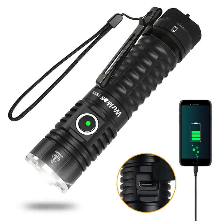 Wurkkos TS22 4500 Lumen 191m Throw Rechargeable Flashlight with 21700 Battery