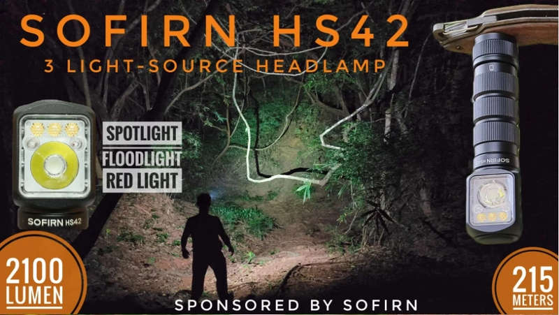 Sofirn HS42 2100 Lumen 176m Throw Rechargeable Headlamp with 18650 Battery