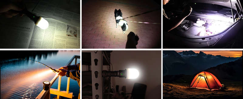 Wurkkos TS12 1350 Lumen 473m Throw Rechargeable Flashlight with 14500 Battery