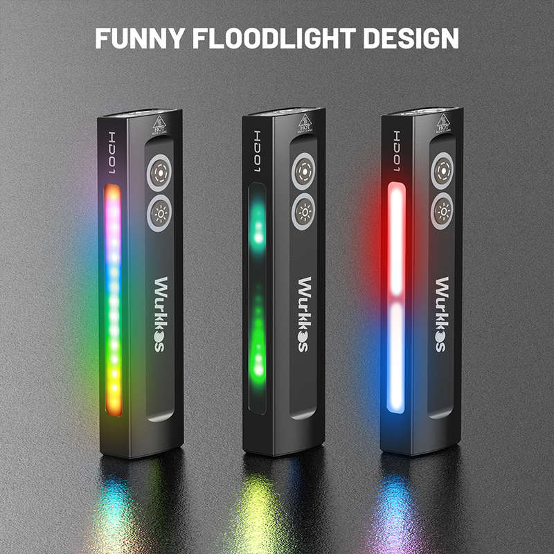 Wurkkos HD01 1200 Lumen 157m Throw Rechargeable EDC Flashlight with Built-in Battery