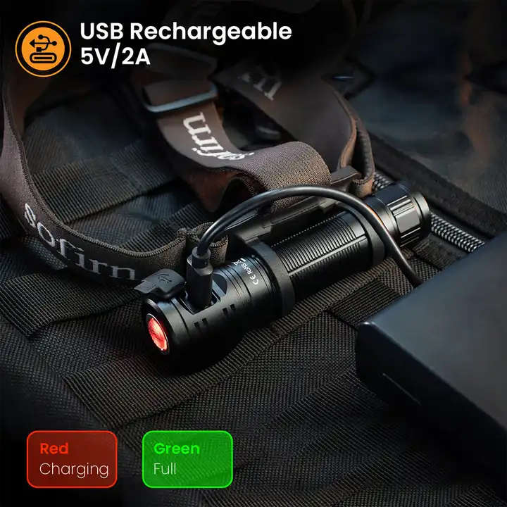 Sofirn HS40 2000 Lumen 175m Throw Rechargeable Headlamp with 18650 Battery
