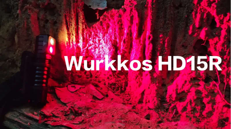 Wurkkos HD15R 2000 Lumen 151m Throw Rechargeable Headlamp with 18650 Battery